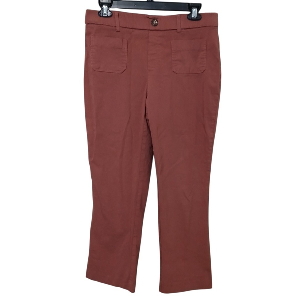 JL Jules & Leopold Pull On Pants Womens Size Medium Terracotta Cropped Stretch